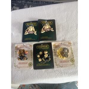 Boyds Bears & Friends Pin Lot of 5 Different Collectible Pins